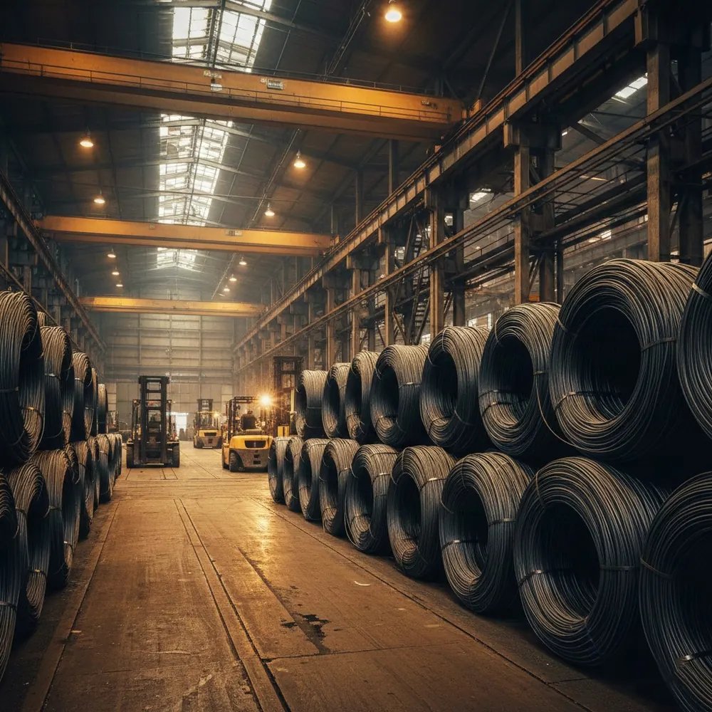 BS Group steel warehouse interior